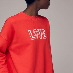 Whistles Red Love Sweatshirt